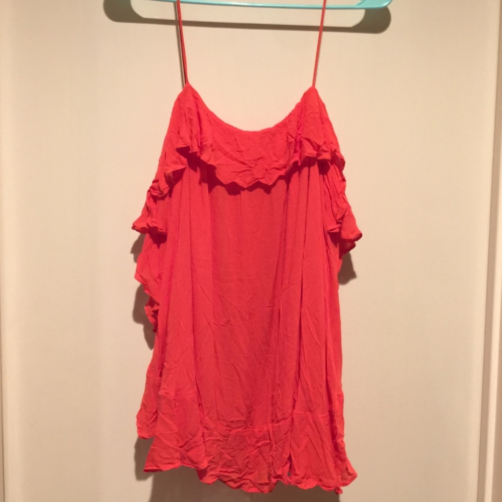 SOLD π Free People Boho Ruffle Top - Picture 4 of 8